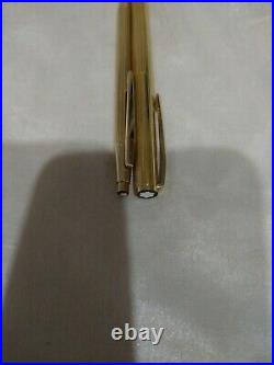 MONTBLANC Noblesse Gold Plated Fountain Pen & Ball Point Pen with585 Fine Nib /Box