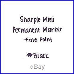Marker Office Sharpie Fine Point Mini Permanent Black Canister with 72 Pens 35124