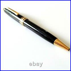 Mont Blanc Meisterstuck Black/Gold Ball Point Pen with Black Fine Point Refill