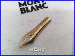 Montblanc Diplomat 149 Fountain Pen Nib Unit 18C 1970s Tri-Tone Fine Point