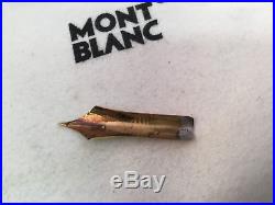 Montblanc Diplomat 149 Fountain Pen Nib Unit 18C 1970s Tri-Tone Fine Point