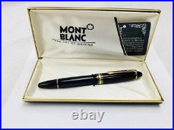 Montblanc Fountain Pen Meisterstuck Red Gold Coated Le Grand F Fine Point 112669