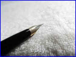 Montblanc Inhalation Fountain Pen Black Nib Ef Fine Point Gold 585 K14 No. 320