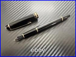 Montblanc Meisterstuck 144 Fountain Pen EF Extra Fine Point Black Medium White