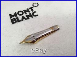 Montblanc Meisterstuck 149 Diplomat 1990s 18k Solid Gold Two Tone Fine Point Nib