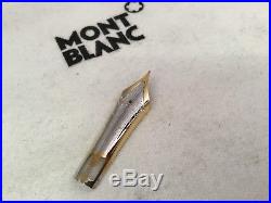 Montblanc Meisterstuck 149 Diplomat 1990s 18k Solid Gold Two Tone Fine Point Nib