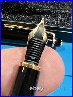 Montblanc Meisterstuck 149 Fountain Pen, Ball Point Set Two Gold 18K Nib F New