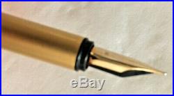 Montblanc Noblesse Gold Finish Fountain Pen 14k Fine Point & Mechanical Pencil
