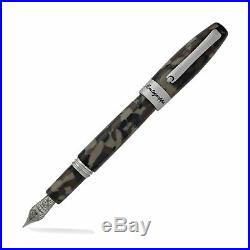 Montegrappa Fortuna Camouflage Fountain Pen Fine Point with Military Style Box