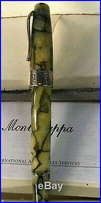 Montegrappa Fountain Pen Vintage Marbled Green -FinePoint -VINTAGE