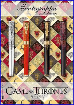 Montegrappa Game of Thrones Lannister Fine Point Fountain Pen-NEW (ISGOT2LN)