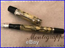 Montegrappa Limited Edition Nazionale Flex Marbled Green Fountain Pen Fine Point