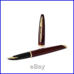 NEW Waterman Carene Amber Shimmer Fountain Pen, Fine Point S0700860 MARINE AMBER