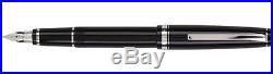 Namiki Falcon Black/Rhodium Trim Soft Flexible Nib Extra Fine Point Fountain Pen