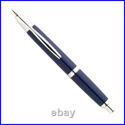 Namiki Vanishing Point Blue & Rhodium Fountain Pen 18k Fine Pt New In Box 60243