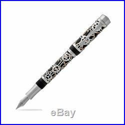 New Laban Galileo Black with Overlay Fine Point Fountain Pen NEW (GL-F100)