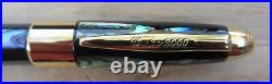 New Large Duke 2000 Commemorative Mother of Pearl Fountain Pen FINE 14k Nib