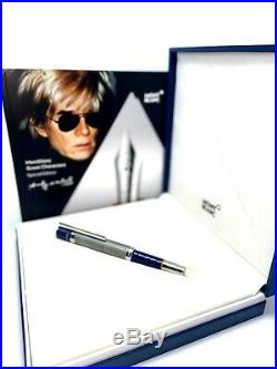 New! Montblanc Special Edition Andy Warhol Fountain Pen Fine Point 112715