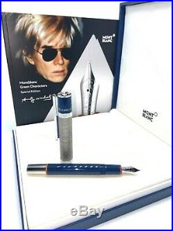 New! Montblanc Special Edition Andy Warhol Fountain Pen Fine Point 112715