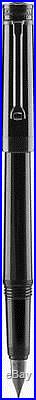 New Montegrappa Parola Stealth Black Fine Point Fountain Pen-NEW ISWOT2LC