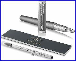 New Parker Ingenuity 5th Technology Writing Pen Fine Point Black Deluxe Chrome