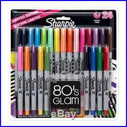 New Sharpie Ultra-Fine-Point Permanent Markers 24-Pack Colored 32893 Ofiice Writ
