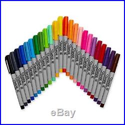 New Sharpie Ultra-Fine-Point Permanent Markers 24-Pack Colored 32893 Ofiice Writ
