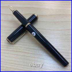 Nib 14K Platinum Fountain Pen Black Fine Point