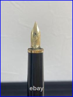 Nib 14K Platinum Fountain Pen Black Fine Point