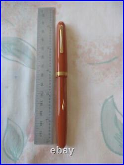 Omas Extra 620 Fountain Pen Orange Color E Fine Gold Plated Nib Piston Filling