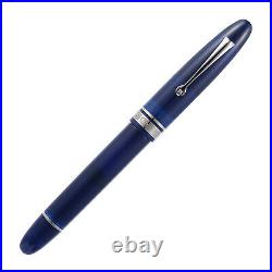 Omas Ogiva Fountain Pen in Blu with Silver Trim Fine Point NEW in Box