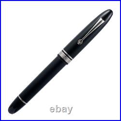 Omas Ogiva Fountain Pen in Nera with Silver Trim Fine Point NEW in Box