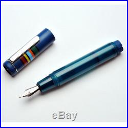 Opus 88 Fantasia Fountain Pen Blue Fine Point NEW in box 96081702F