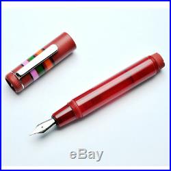 Opus 88 Fantasia Fountain Pen Red Fine Point NEW in box 96081705F
