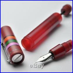 Opus 88 Fantasia Fountain Pen Red Fine Point NEW in box 96081705F
