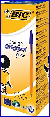 Orange Original Fine Ballpoint Pens Fine Point (0.8 Mm) Blue, Box of 20