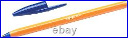 Orange Original Fine Ballpoint Pens Fine Point (0.8 Mm) Blue, Box of 20