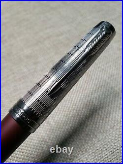 PARKER Premier Rollerball Pen Crimson Red Fine Point Black Ink -1972064
