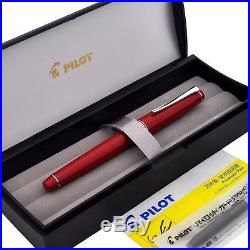 PILOT NAMIKI Falcon Elabo Resin Red 14K Gold Rhodium Nib Fountain Pen