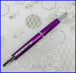 PILOT Vanishing Point Decimo 20 Colors PURPLE 18K Fine Nib Limited Boxed NEW