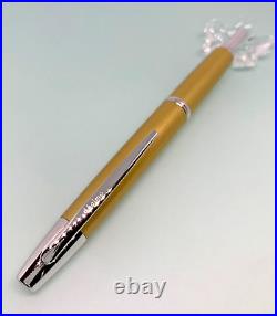 PILOT Vanishing Point Decimo Harvest Yellow 18K F Nib Discontinued No Box USED