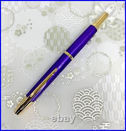 PILOT Vanishing Point Decimo Metallic Violet 18K F Nib 2019 Limited No Box USED