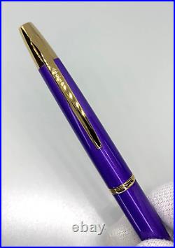 PILOT Vanishing Point Decimo Metallic Violet 18K F Nib 2019 Limited No Box USED