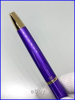 PILOT Vanishing Point Decimo Metallic Violet 18K F Nib 2019 Limited No Box USED