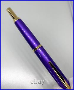 PILOT Vanishing Point Decimo Metallic Violet 18K F Nib 2019 Limited No Box USED