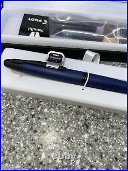 PILOT Vanishing Point Refillable Retractable Fountain Pen Matte Blue Fine 60596
