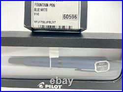 PILOT Vanishing Point Refillable & Retractable Fountain Pen MatteBlue Fine 60596