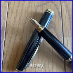 PLATINUM platinum fountain pen, fine point, 14k, 14 karat gold, black #223044