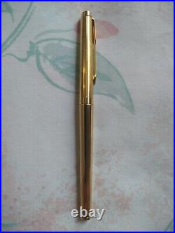 Parker 180 Gold Filled Fountain Pen FB Fine Broad 14k Gold Point Nib USA made