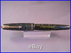 Parker 1946 Vacumatic Fountain Pen-Green-extra-fine point-2 banded cap